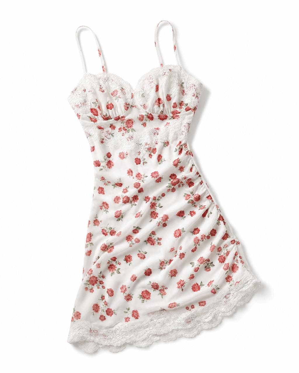 Rosé Lace Mini Dress
