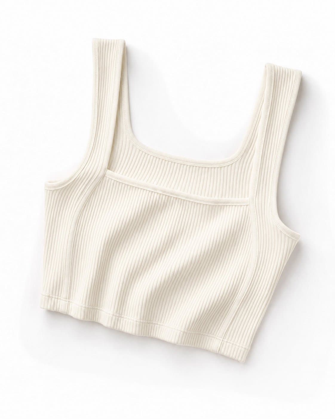 Milk Rib Crop Top